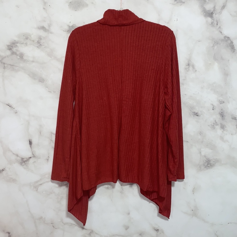 Forgotten Grace Open Front Lightweight Ribbed Cardigan - Picture 8 of 10